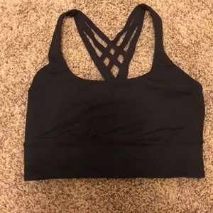 Black Lululemon bra sz 8